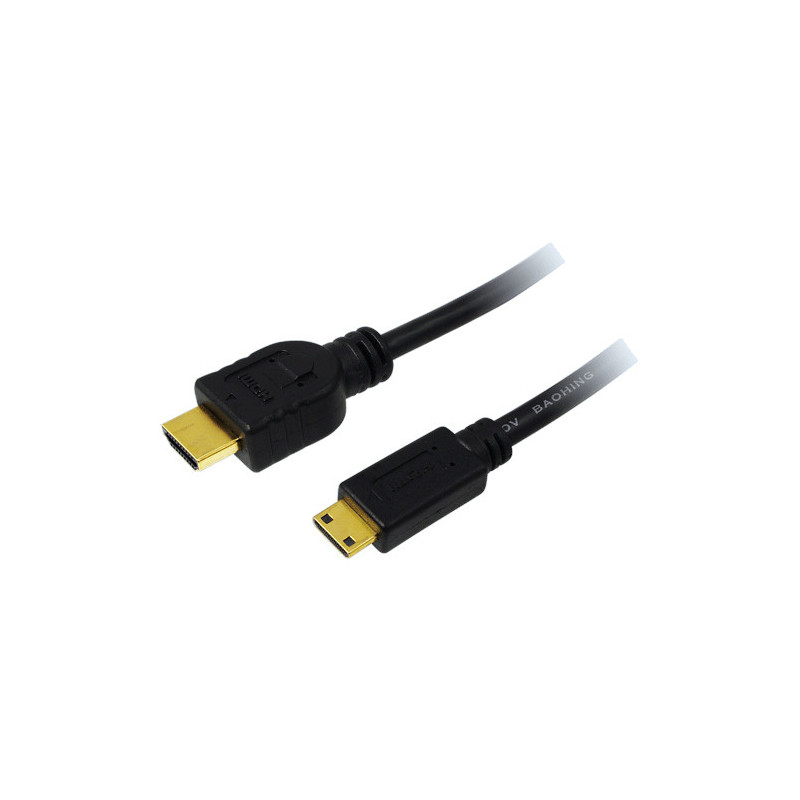 LogiLink CH0022 HDMI-kaapeli 1,5 m HDMI-tyyppi A (vakio) HDMI Type C (Mini) Musta