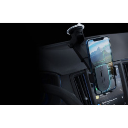 3MK Twist Automatic Car Holder Passiiviteline Matkapuhelin älypuhelin Musta