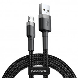 Baseus CAMKLF-AG1 USB-kaapeli 0,5 m USB A Micro-USB B Musta