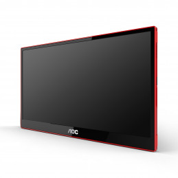 AOC 16G3 tietokoneen litteä näyttö 39,6 cm (15.6") 1920 x 1080 pikseliä Musta, Punainen