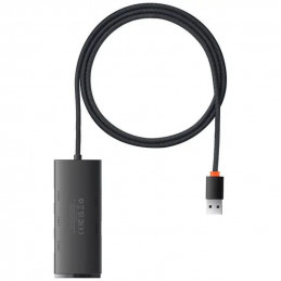 Baseus WKQX030101 keskitin USB 3.2 Gen 1 (3.1 Gen 1) Type-A 5000 Mbit s Musta