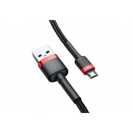 Baseus Cafule USB-kaapeli 2 m USB A Micro-USB A Musta, Punainen