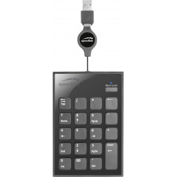 SPEEDLINK SL-640400-BK Numeerinen näppäimistö Kannettava tietokone USB Musta