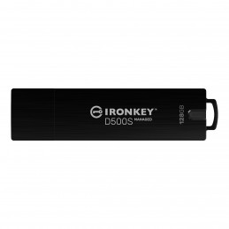 Kingston Technology IronKey D500S USB-muisti 128 GB USB A-tyyppi 3.2 Gen 1 (3.1 Gen 1) Musta