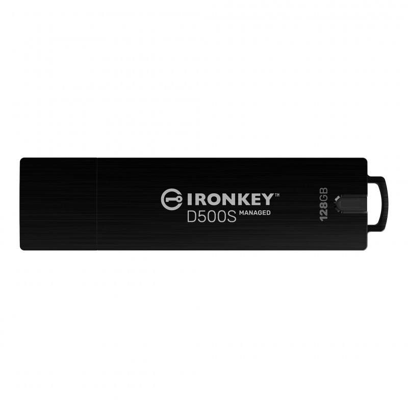 Kingston Technology IronKey D500S USB-muisti 128 GB USB A-tyyppi 3.2 Gen 1 (3.1 Gen 1) Musta