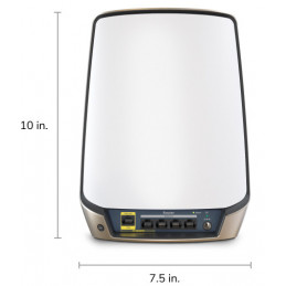 NETGEAR Orbi 860 AX6000 WiFi Router 10 Gig Kolmikaista (2,4 GHz 5 GHz 5 GHz) Wi-Fi 6 (802.11ax) Valkoinen 4 Sisäinen