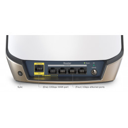 NETGEAR Orbi 860 AX6000 WiFi Router 10 Gig Kolmikaista (2,4 GHz 5 GHz 5 GHz) Wi-Fi 6 (802.11ax) Valkoinen 4 Sisäinen