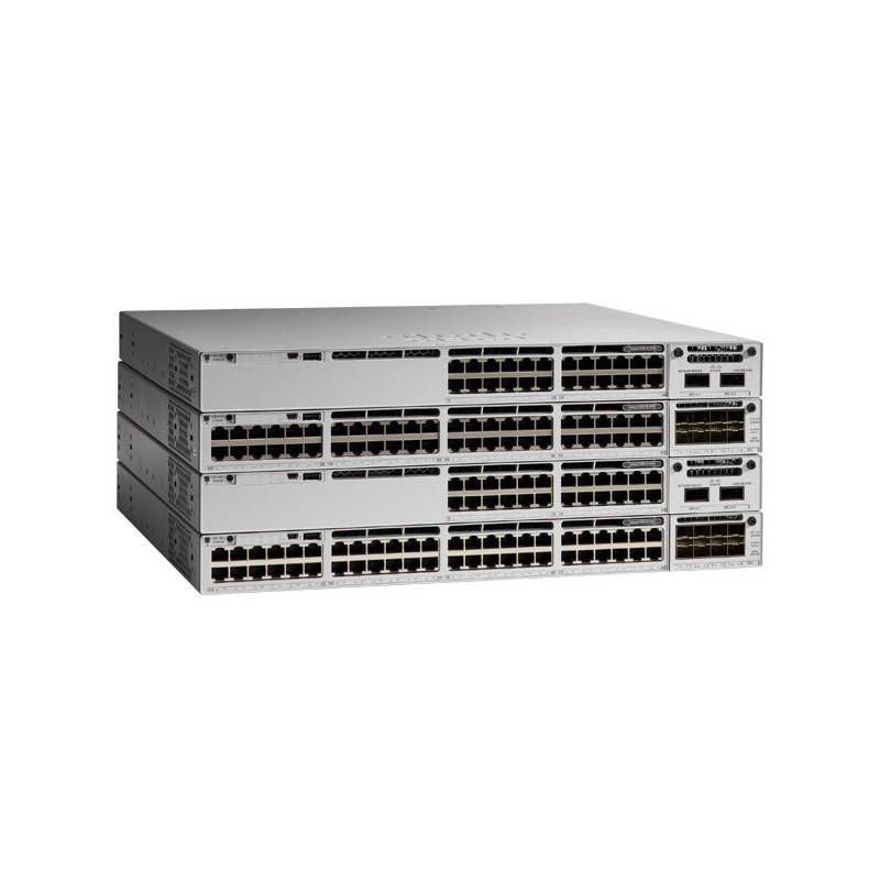 Cisco Catalyst C9300L-24UXG-2Q-E verkkokytkin Hallittu L2 L3 10G Ethernet (100 1000 10000) Power over Ethernet -tuki 1U Harmaa