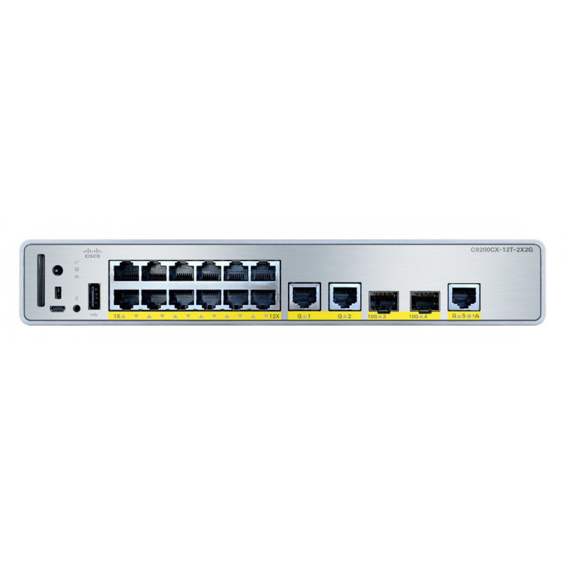 Cisco C9200CX-12T-2X2G-E verkkokytkin Hallittu Gigabit Ethernet (10 100 1000) Power over Ethernet -tuki