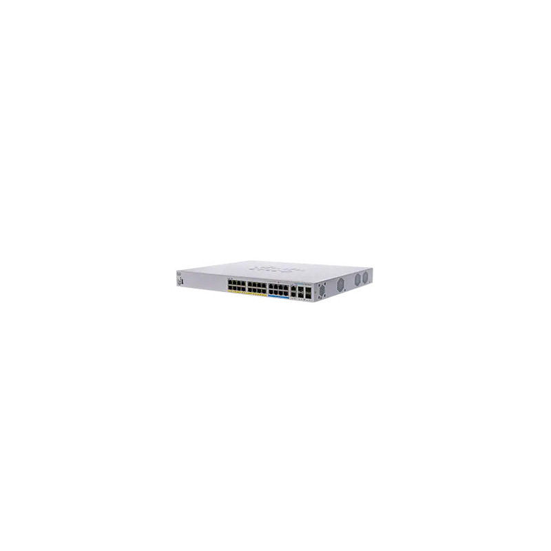 Cisco CBS350 Hallittu L3 Gigabit Ethernet (10 100 1000) Power over Ethernet -tuki 1U Musta, Harmaa