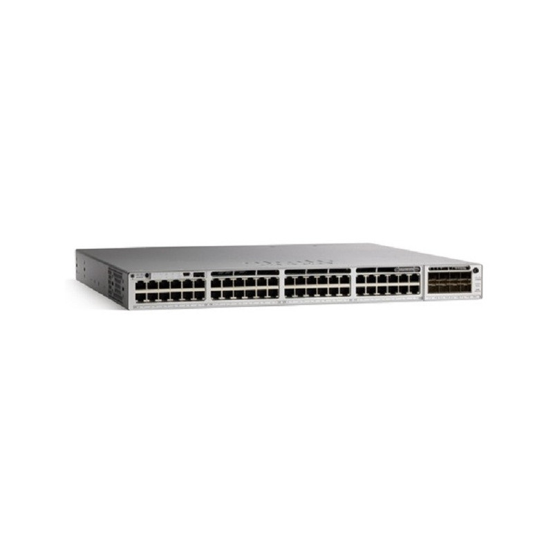 Cisco Catalyst C9300-48UXM-E verkkokytkin Hallittu L2 L3 10G Ethernet (100 1000 10000) Power over Ethernet -tuki 1U Harmaa