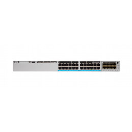 Cisco Catalyst C9300-24P-A verkkokytkin Hallittu L2 L3 Gigabit Ethernet (10 100 1000) Power over Ethernet -tuki 1U Harmaa