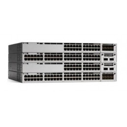 Cisco Catalyst C9300-24P-A verkkokytkin Hallittu L2 L3 Gigabit Ethernet (10 100 1000) Power over Ethernet -tuki 1U Harmaa