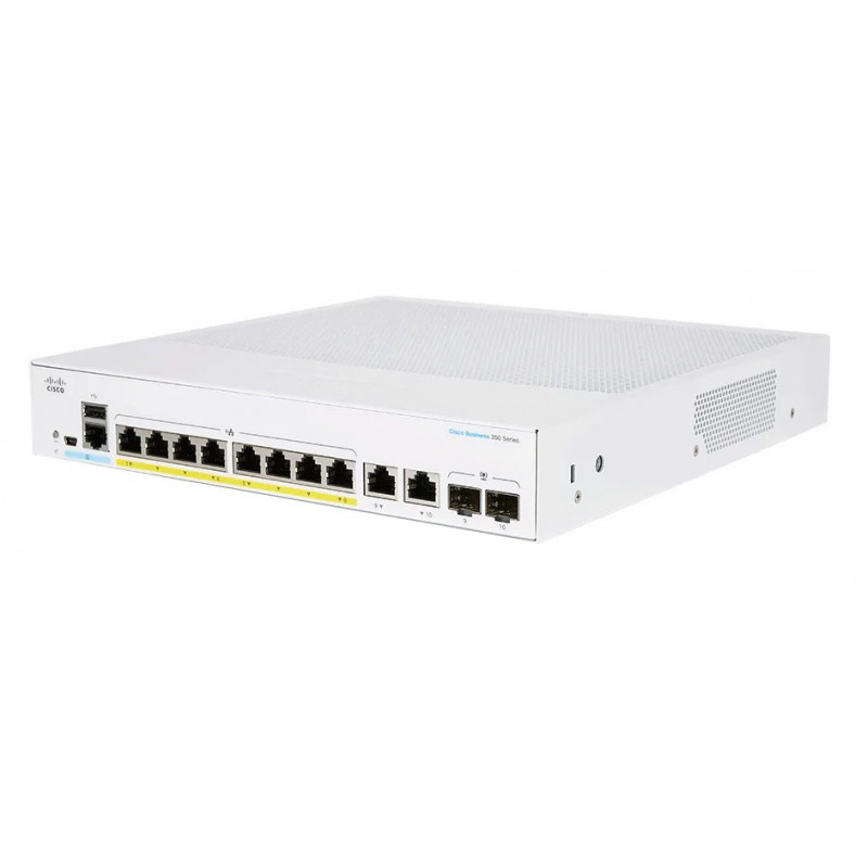 Cisco CBS250-8P-E-2G-EU verkkokytkin Hallittu L2 L3 Gigabit Ethernet (10 100 1000) Hopea