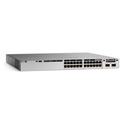 Cisco Catalyst C9300-24T-A verkkokytkin Hallittu L2 L3 Gigabit Ethernet (10 100 1000) Power over Ethernet -tuki 1U Harmaa