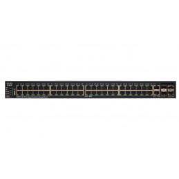 Cisco SF550X-48 Hallittu L3 Fast Ethernet (10 100) 1U Musta, Harmaa