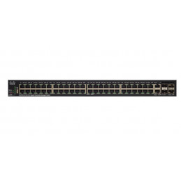 Cisco SG350X-48P Hallittu L3 Gigabit Ethernet (10 100 1000) Power over Ethernet -tuki 1U Musta