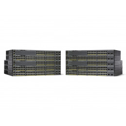 Cisco Catalyst WS-C2960X-48TS-LL verkkokytkin Hallittu L2 L3 Gigabit Ethernet (10 100 1000) Musta