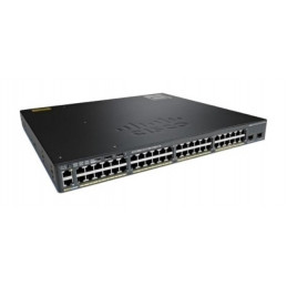 Cisco Catalyst WS-C2960X-48TS-LL verkkokytkin Hallittu L2 L3 Gigabit Ethernet (10 100 1000) Musta