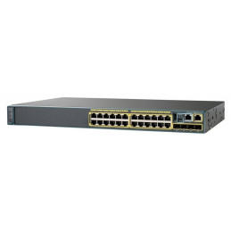 Cisco Catalyst WS-C2960X-24PD-L verkkokytkin Hallittu L2 Gigabit Ethernet (10 100 1000) Power over Ethernet -tuki Musta