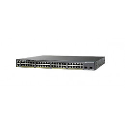 Cisco Catalyst WS-C2960XR-48TD-I verkkokytkin Hallittu L2 Gigabit Ethernet (10 100 1000) Musta