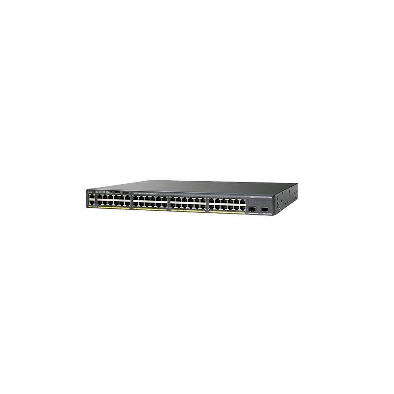 Cisco Catalyst WS-C2960XR-48TD-I verkkokytkin Hallittu L2 Gigabit Ethernet (10 100 1000) Musta