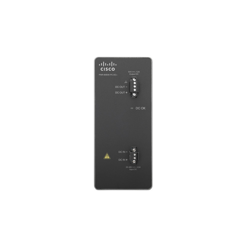 Cisco PWR-IE65W-PC-DC virta-adapteri ja vaihtosuuntaaja Sisätila 65 W Musta