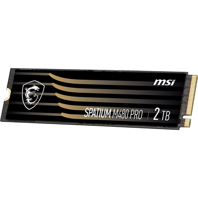 MSI SPATIUM M480 PRO PCIE 4.0 NVME M.2 2TB SSD-massamuisti PCI Express 4.0 3D NAND