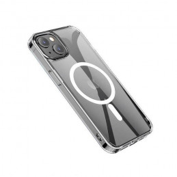 eSTUFF Magnetic Hybrid Clear Case for iPhone 13 Mini matkapuhelimen suojakotelo 13,7 cm (5.4") Suojus Läpinäkyvä