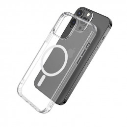 eSTUFF Magnetic Hybrid Clear Case for iPhone 13 Pro matkapuhelimen suojakotelo 15,5 cm (6.1") Suojus Läpinäkyvä