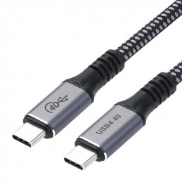 eSTUFF ES604514-BULK USB-kaapeli 1,2 m USB4 Gen 3x2 USB C Harmaa