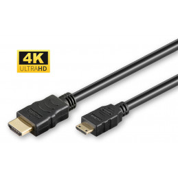 Microconnect HDM19193V2.0C HDMI-kaapeli 3 m HDMI-tyyppi A (vakio) HDMI Type C (Mini) Musta