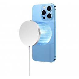 eSTUFF ES638102 mobiililaitteen laturi Älypuhelin Alumiini, Valkoinen AC Langaton lataaminen Pikalataus Sisätila