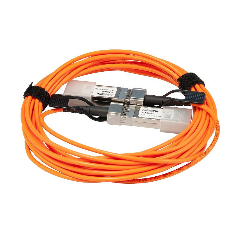 Mikrotik S+AO0005 valokuitukaapeli 5 m SFP+ Oranssi