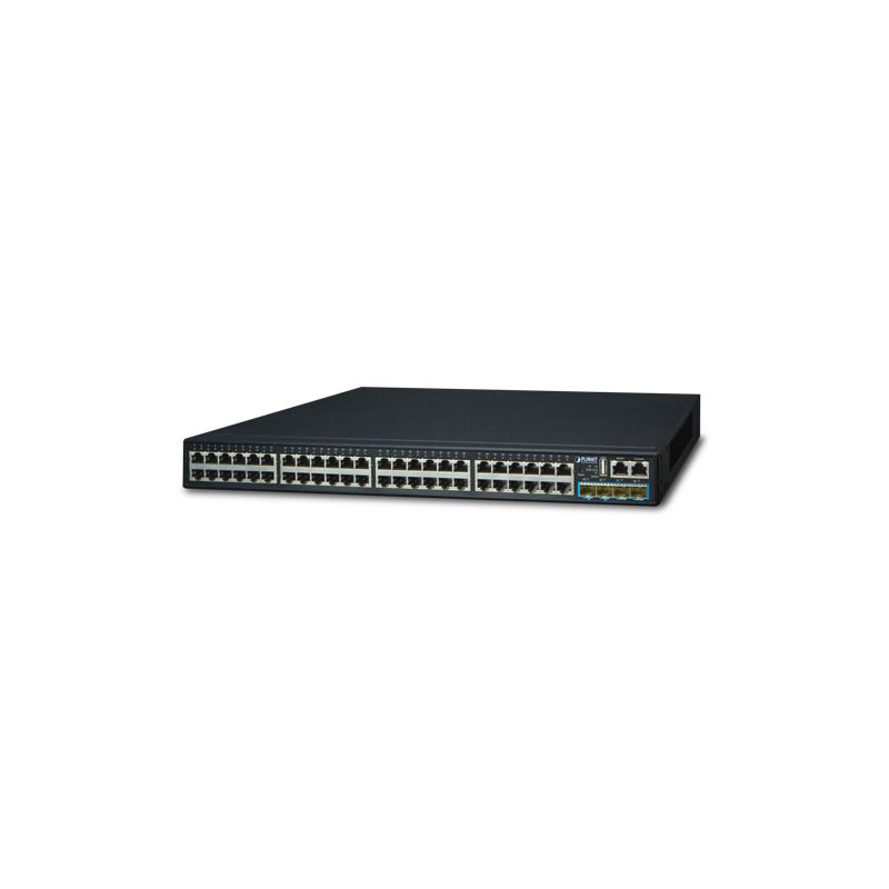 PLANET SGS-6341-48T4X verkkokytkin Hallittu L3 Gigabit Ethernet (10 100 1000) 1U Musta