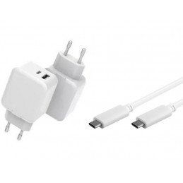 CoreParts MBXUSB-AC0014 mobiililaitteen laturi Universaali Valkoinen AC Pikalataus Sisätila