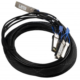 Mikrotik XQ+BC0003-XS+ InfiniBand-kaapeli 3 m QSFP28 4x SFP28 Musta, Kromi