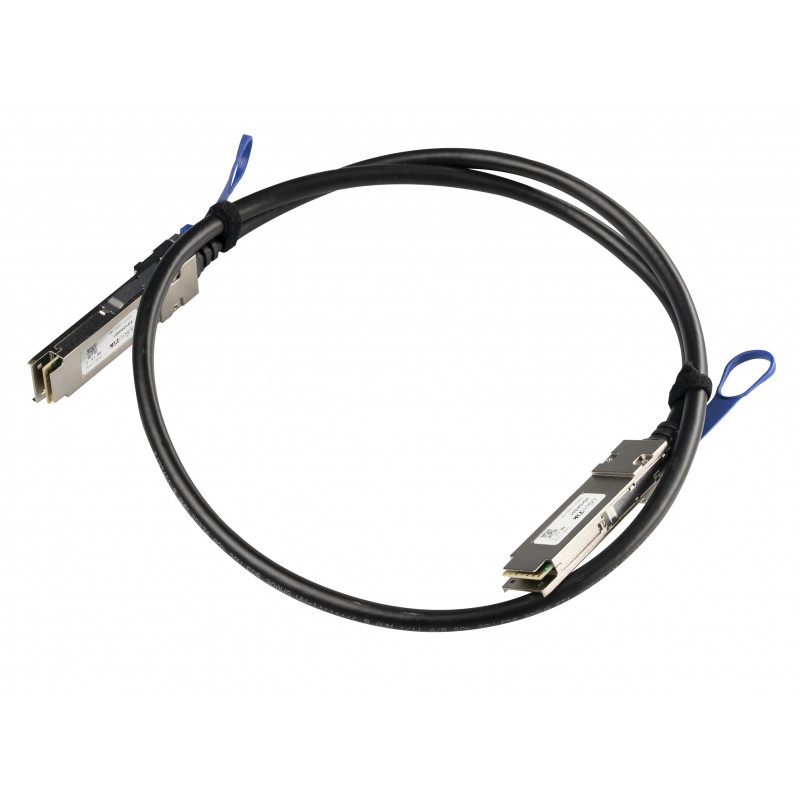 Mikrotik XQ+DA0001 InfiniBand-kaapeli 1 m QSFP+ to QSFP+   QSFP28 to QSFP28 Musta