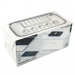RealPower PowerBox 522 jatkojohto 1,5 m 5 AC-pistorasia(a) Sisätila Valkoinen