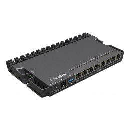 Mikrotik RB5009UPR+S+IN langallinen reititin 2.5 Gigabit Ethernet, Gigabitti Ethernet Musta