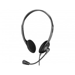 Sandberg 825-30 kuulokkeet ja kuulokemikrofoni Langallinen Pääpanta Toimisto puhelukeskus Musta