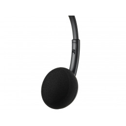 Sandberg 325-41 kuulokkeet ja kuulokemikrofoni Langallinen Pääpanta Toimisto puhelukeskus Musta