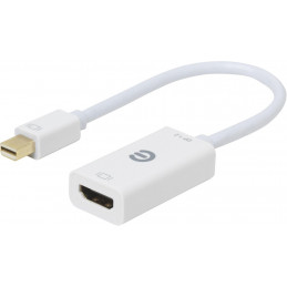 eSTUFF ES607801 videokaapeli-adapteri 0,15 m Mini DisplayPort HDMI-tyyppi A (vakio) Valkoinen