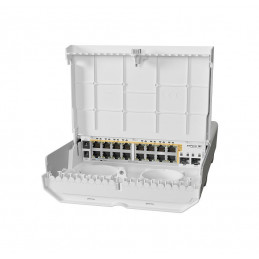 Mikrotik netPower 16P L2 L3 Gigabit Ethernet (10 100 1000) Power over Ethernet -tuki Valkoinen