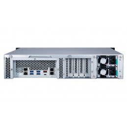 QNAP TS-877XU-RP NAS Teline ( 2U ) Ethernet LAN Alumiini, Musta