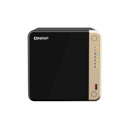 QNAP TS-464 NAS Tower Ethernet LAN Musta, Pronssi N5095