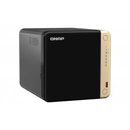 QNAP TS-464 NAS Tower Ethernet LAN Musta, Pronssi N5095