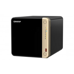 QNAP TS-464 NAS Tower Ethernet LAN Musta, Pronssi N5095