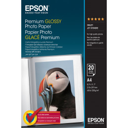 Epson Premium Glossy Photo Paper - A4 - 20 Arkkia