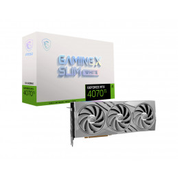 MSI GeForce RTX 4070 Ti GAMING X SLIM WHITE 12G NVIDIA 12 GB GDDR6X